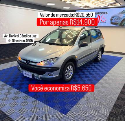 PEUGEOT 206 1.6 ESCAPADE SW 16V FLEX 4P MANUAL PEUGEOT 206 1.6 ESCAPADE SW 16V FLEX 4P MANUAL